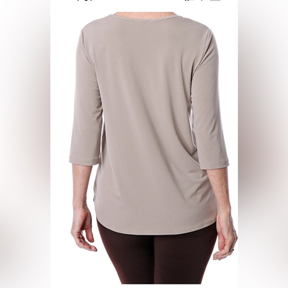 NWT - Kim & Co. Brazil Knit 3/4 Sleeve Top - Picture 7 of 7